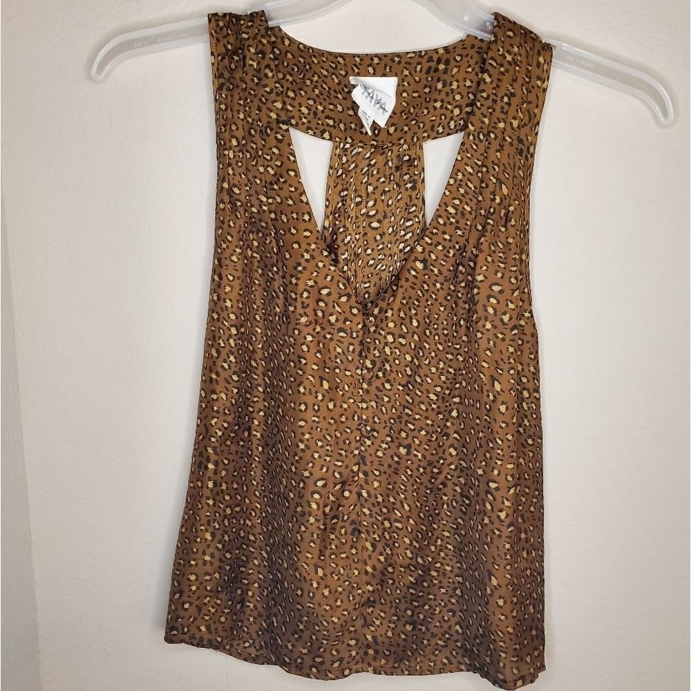 Cheetah Leopard Print Racerback Tank Top - Picture 6 of 7